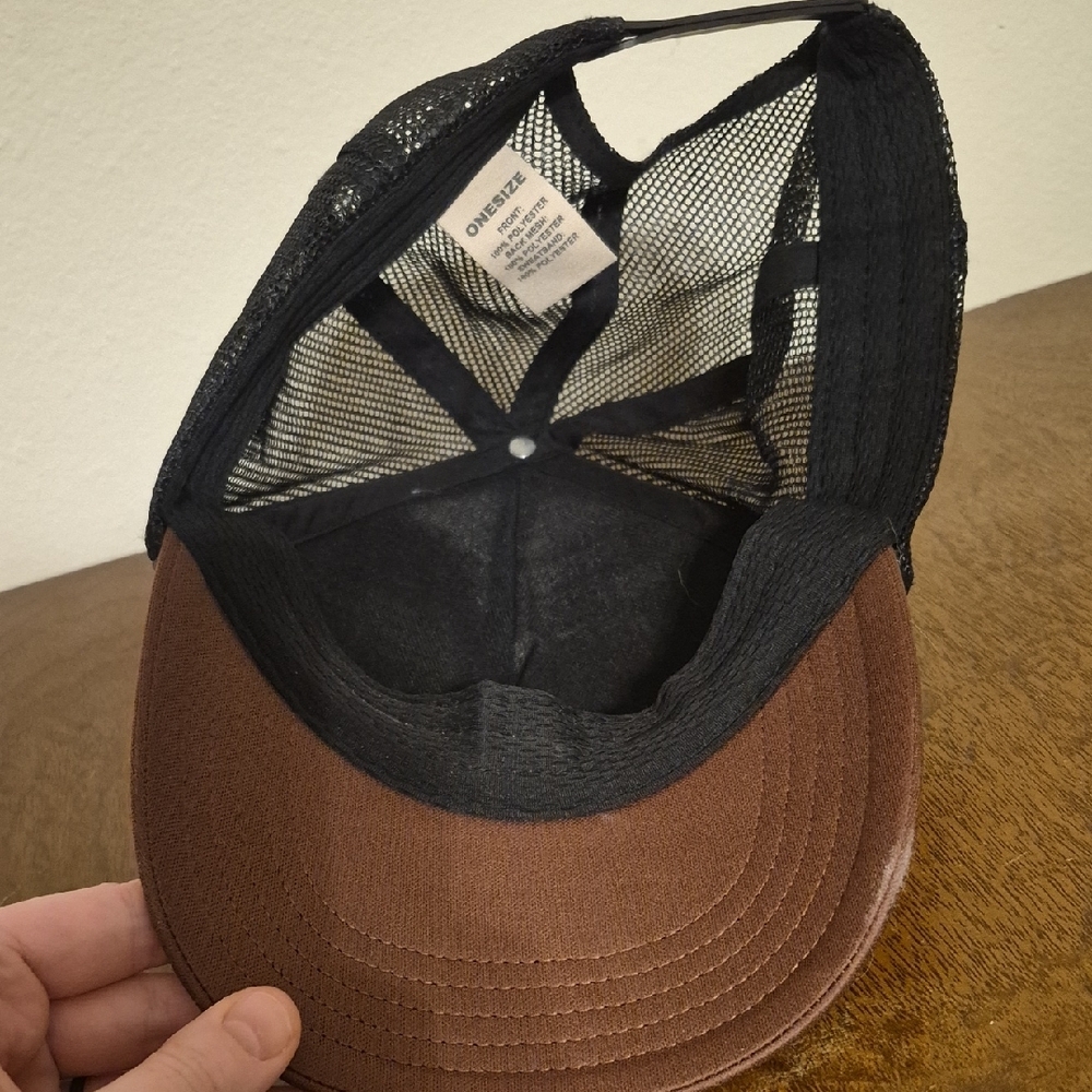 Duluth Trading Co Brown and Gray 'DIY or DIE' Trucker Hat - Picture 5 of 5